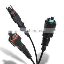 Outdoor Waterproof Tactical Fiber 12 24 Cores SM OM3 OM4 Cable ODVA MPO MTP Connector Fiber Optical Patch Cord