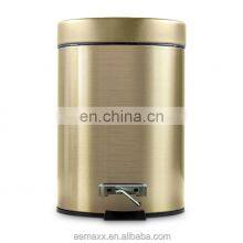 Brass Gold Painting Waste Bin for Hotel thumbnail-3