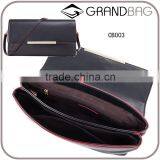 Cow Nappa and Pebbled Pattern Leather Shoulder Long Strip Messenger Bag for Ladies thumbnail-1