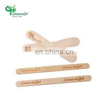 4.5 Inch Customized Multi-purpose Wooden Ice Cream Stick Popsicle Sticks for Ice Cream Tongue thumbnail-2