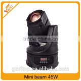 Mini stage light 2016 new promotional led beam moving head 45wx1pc