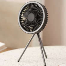 Cross Border Tripod Outdoor Fan Portable Camping Tent Small Ceiling Fan Lamp Wireless USB Charging Camping Fan（Wechat:13510231336） thumbnail-2