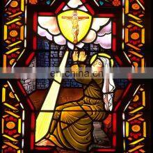 Custom Church Stained Glass Sheets Tiffany Style Glass Decorate Colored Art Glass Sheets For Window thumbnail-1