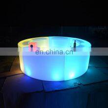 Modern Bar Led Furniture Supplier Portable Round Waterproof IP65 Rechargeable Led Bar Counter Mobile Bar