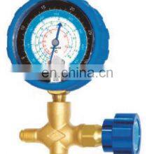 CT-466 A Brass Single Manifold Gauge Set HVAC Refrigeration System Auto Air Conditioner AC Charging R134A R22 R502 Hvac Gauges thumbnail-5