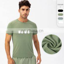 New Training & Jogging Wear Men's Quick Dry Sportswear Gym Shirts Breathable Running Fitness T-shirts Men Gym Top thumbnail-1