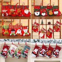 Christmas Socks Xmas Decor 3D Santa Claus Snowman Christmas Stocking Candy Gift Bag Happy New Year Decoration Navidad Ornaments thumbnail-4