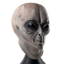 Alien Face Mask Halloween Prank UFO Party Cosplay Full Head Latex Masks thumbnail-2