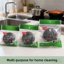 Kitchen Cleaning Scourer Ball Food-grade Material Stainless Steel Scourer Multiple Specifications Available thumbnail-1
