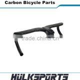 Hot Sale Riser Bar With Stem Inter Cable 400/420/440mm Road Bike Carbon Handlebar Matte Carbon Bicycle Parts thumbnail-2
