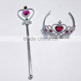 Wholesale Electroplating Plastic Kids Pink Princess Magic Wand Fairy Beauty Magic Stick thumbnail-5