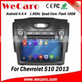 Wecaro WC-CS8065 8" Android 4.4.4 car dvd player touch screen for chevrolet s10 car multimedia system android playstore 2013
