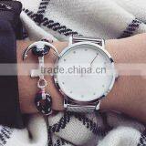 Mesh Band Minimalist Mineral/Sapphire Glass Watches Chain Wrist Watch thumbnail-3
