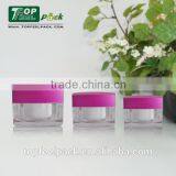 Suqare Black Cream Jar , Can be Injected Various Colors , 5g Mini Jar for Eye Serum thumbnail-3