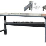 Workbench, 1-1/2 Thickness 12G, Gray Steel Top, Adj Ht, 48in, 60in, 72in, 96in.