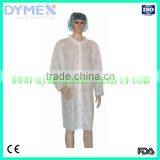 Dymex High Quality Disposable Lab Coats With Elastic Cuff