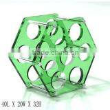 GH-RZ258 Shenzhen Guihe Factory Direct Sale Cheap Acrylic Wine Display Rack Wholesale Bottle Rack / Holder thumbnail-3