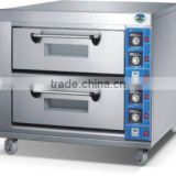 stainless steel electric baking oven with 2-deck 4-tray for pastry in cake shop made in China