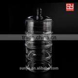 Glass Candy Jar 4pcs Stackable Glass Storage Jar for Candy Corn Nut Home Decor Quality Choice thumbnail-1