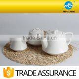 White Durable Fine China Porcelain Tea Pot thumbnail-2