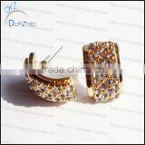 Diamond Earrings 14k Gold Earrings thumbnail-1