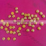 500pcs New Design Ceramic Gems Stone Nail Jewelry With Gold Metal Ring 3mm, 4mm thumbnail-6