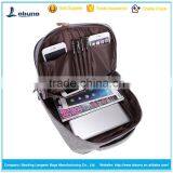 2016 Factory Wholesale OEM Canvas Shoulder Bag Backpack Combination Schoolbag for Men and College Boy thumbnail-6