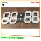 Patented 3D Cubic White Led Clock With Remote thumbnail-5