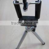 Black Metallic Flexible and Portable Tripod Stand Holder Phone Holder