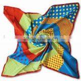 Printed Silk Scarf & Foulard in 90x90 cm thumbnail-1