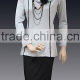 Long Sleeve Jersey Blouse Top thumbnail-2