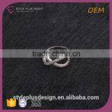 R63485K01 925 Sterling Silver Custom Infinity Symbol Wedding Band Ring 925 Sizes thumbnail-2