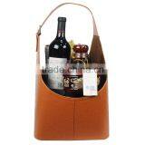 Fine Leather Magazine Basket Storage Basket Leather Gift Basket Fruit Hand Basket Christmas PU Storage Basket thumbnail-3