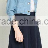 2016 Ladies Windproof Waterproof Cotton Jeans Short Jacket thumbnail-1