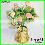 12 Heads Cheap Wholesale Artificial Tropical Peach Plants Making