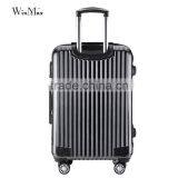 Satin Black Zipper Closure Lightweight Travel Luggage thumbnail-4