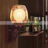Jingdezhen hollow pastel Wall Lamp Ceramic Wood Craft Wall lights