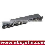 24 Port STP Cat5e Patch Panel 19" 1U, Krone IDC
