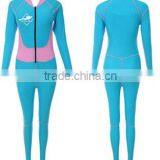 Long Sleeve Blue Diving Rash Guard Women's Blue Full Bikini Women's Blue Wetsuit for Diving thumbnail-6