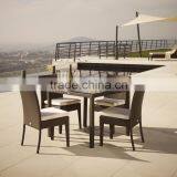 Hot Selling Wicker Rattan Outdoor Dining Set Furniture (1.2mm Aluminum Frame With Powder Coated, With 250gr Polyeste Fabric) thumbnail-1