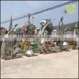 European Large Scale Landscape Outdoor Stainless Steel Sculpture thumbnail-5