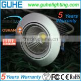 Taiwan MeanWell driver 85-277VAC 50w cob led downlight 7W with 5 years warranty