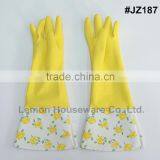 Natural Rubber Household Kitchen Thick Warm Long Gloves Dish Washing Cleaning thumbnail-6