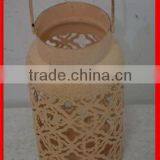 Decorative Rond Iron Lantern With Handle, Round