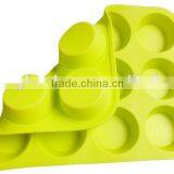A02-21 Twelve Holes Eco-friendly Silicone Mold for DIY Cake Mold Baking & Pastry Mold thumbnail-5