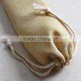 Wholesale Small Linen Cotton Muslin Bags 3x4 Inch Drawstring thumbnail-3