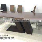 TB 2m Latest Table TL Shape Wooden Dining Table thumbnail-2