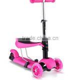 Three Wheels Baby Plastic Scooter With Comfortable Seat/baby Kick Scooter With Seat thumbnail-2