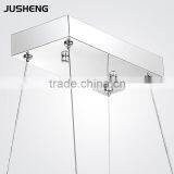 Noble 24W Transparent LED Crystal Hanging Lights Pendant Lighting Fixture For Indoor Decor 110-240V AC thumbnail-3