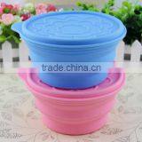 For Pinic Outdoor Travel Foldable Silicone Water Bottle thumbnail-4